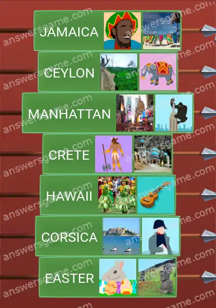 Answers to the game Word Logic Castle 3 Habitable islands