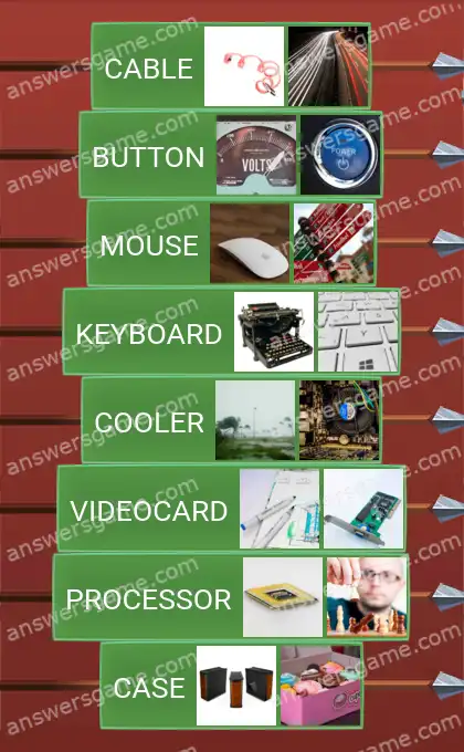 Answers to the game Word Logic Castle 3 Inside the PC
