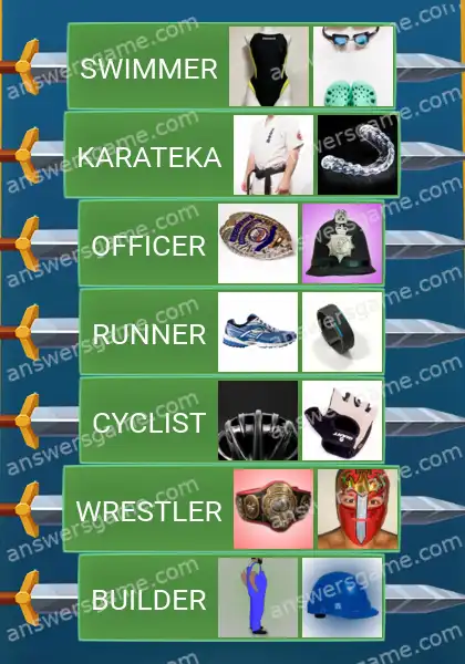 Answers to the game Word Logic Castle 3 Uniform