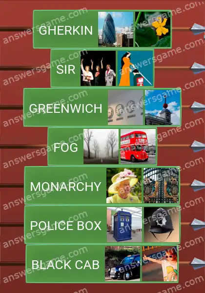 Answers to the game Word Logic Castle 4 Albion