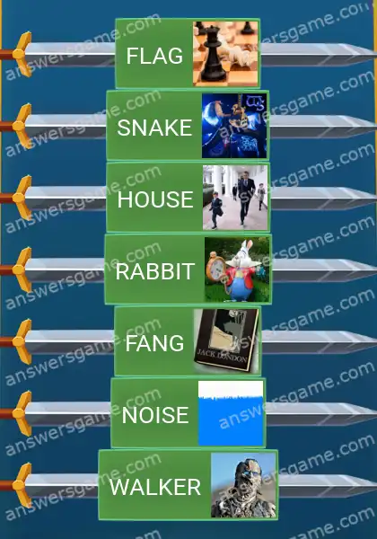 Answers to the game Word Logic Castle 4 Whities