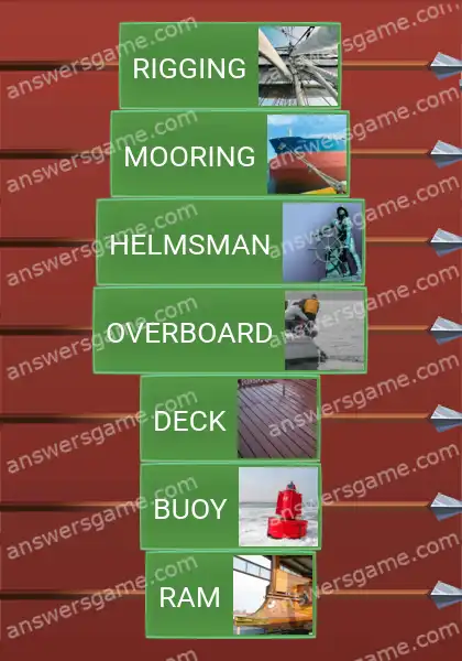 Answers to the game Word Logic Castle 4 Navy