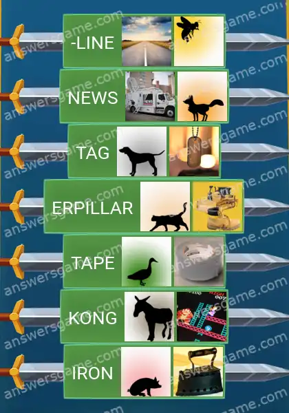 Answers to the game Word Logic Castle 4 Animal inspired