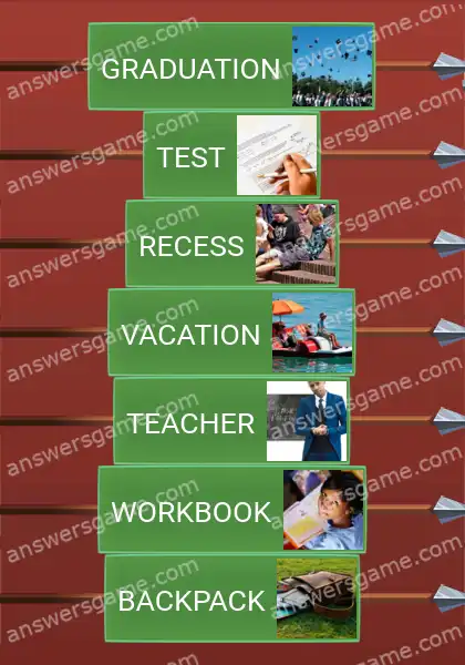 Answers to the game Word Logic Castle 4 Schoollife