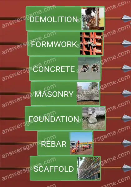 Answers to the game Word Logic Castle 5 The House That Jack Built