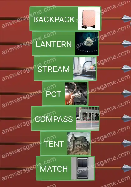 Answers to the game Word Logic Castle 5 Tourist trip replacements