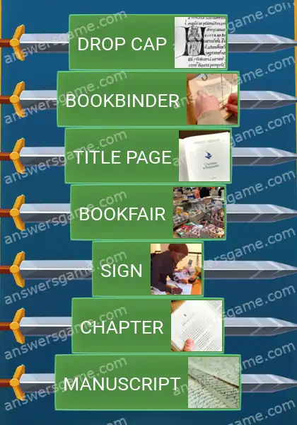 Answers to the game Word Logic Castle 5 It's a book matter