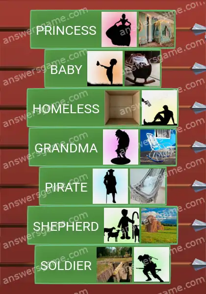 Answers to the game Word Logic Castle 5 Where me to sleep