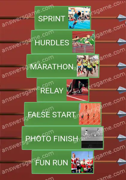 Answers to the game Word Logic Castle 5 Run Forrest run