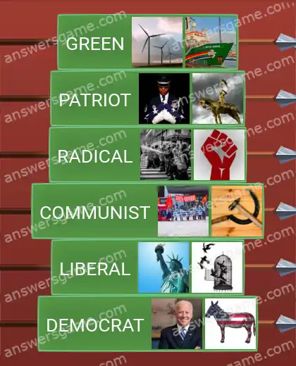 Answers to the game Word Logic Castle 5 Let's party