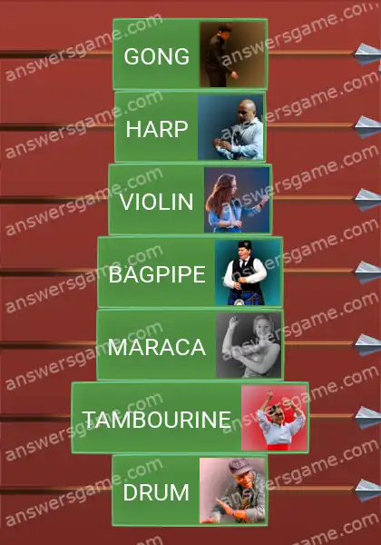 Answers to the game Word Logic Castle 6 Music from the void