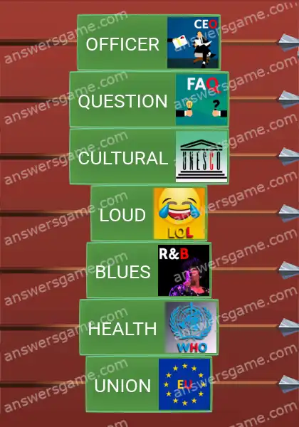 Answers to the game Word Logic Castle 6 Decode it