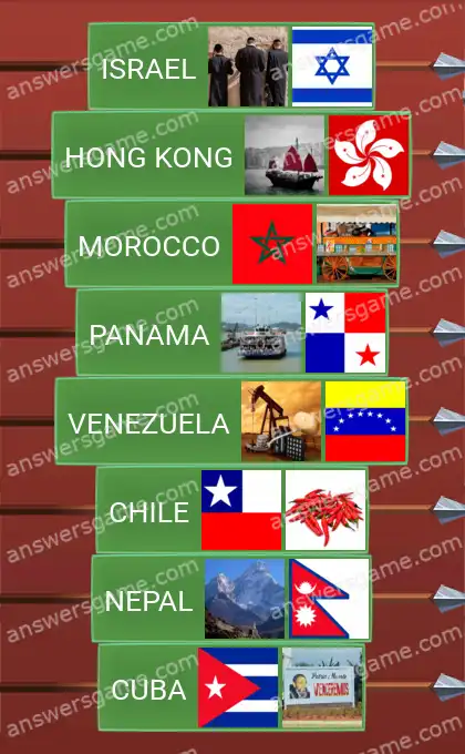 Answers to the game Word Logic Castle 6 Stars and Stripes