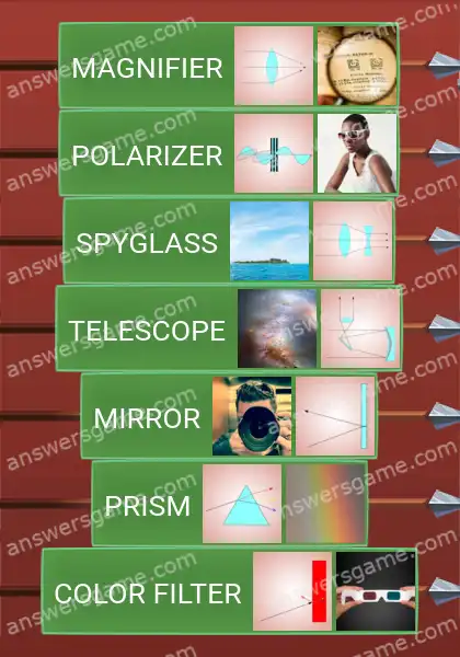 Answers to the game Word Logic Castle 6 Light magic