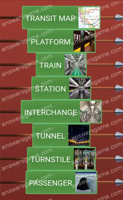Answers to the game Word Logic Castle 6 Subway surfing