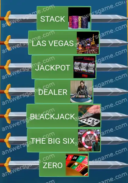 Answers to the game Word Logic Castle 7 The winner takes it all