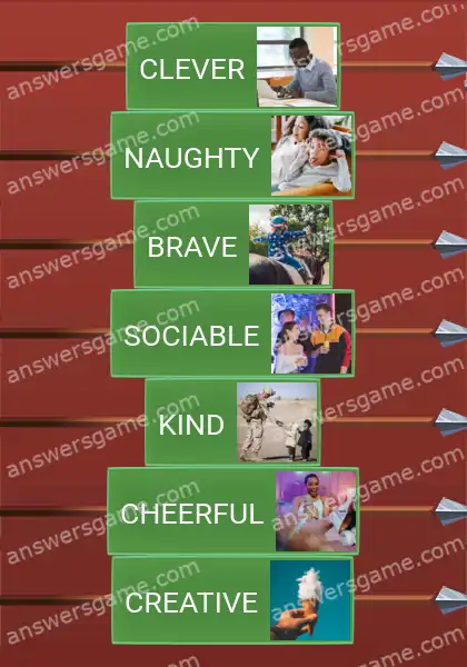 Answers to the game Word Logic Castle 7 Inner worlds