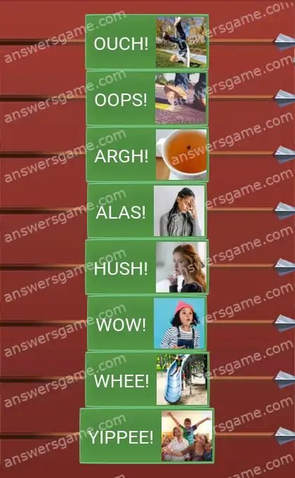 Answers to the game Word Logic Castle 7 Expressive brevity