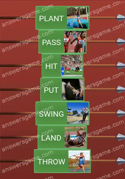 Answers to the game Word Logic Castle 7 What're they doing