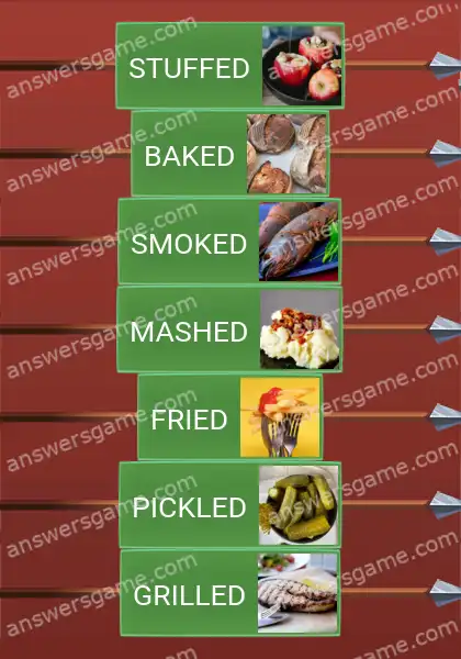 Answers to the game Word Logic Castle 7 Master chef