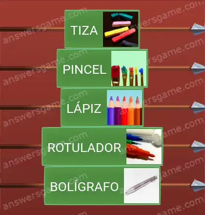 Respuestas al juego Word Logic Castillo 1 Útiles de escritura