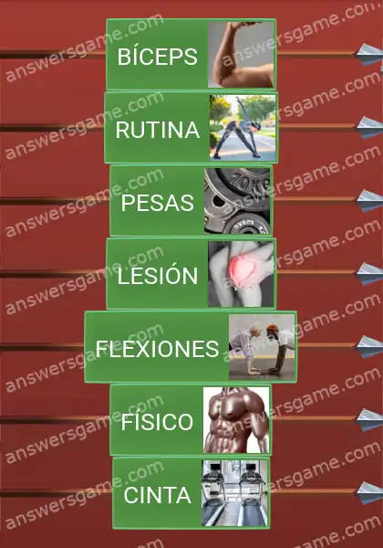 Respuestas al juego Word Logic Castillo 1 En el gimnasio