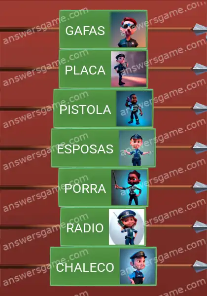 Respuestas al juego Word Logic Castillo 1 La policía