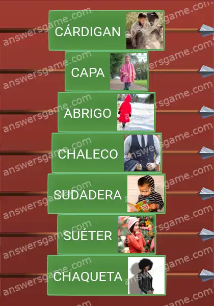 Respuestas al juego Word Logic Castillo 1 Ropa de abrigo