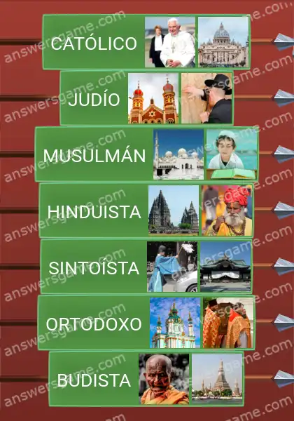 Respuestas al juego Word Logic Castillo 1 Su religión