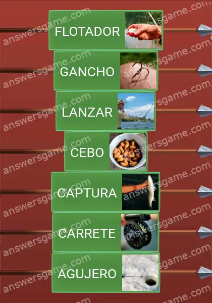 Respuestas al juego Word Logic Castillo 1 Tira la caña