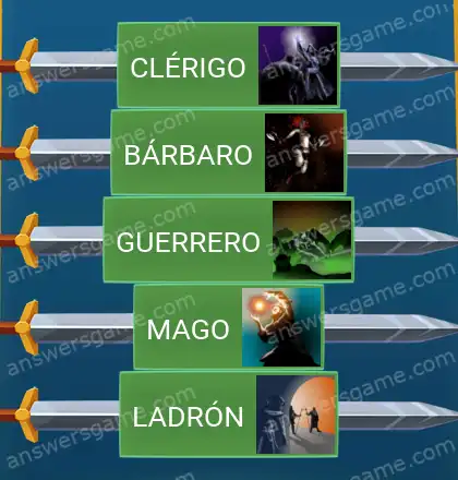 Respuestas al juego Word Logic Castillo 1 Arquetipos de clase