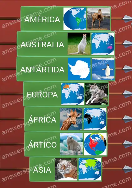 Respuestas al juego Word Logic Castillo 1 Regiones de la Tierra