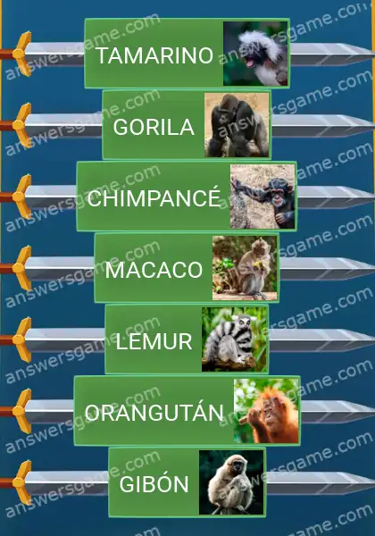 Respuestas al juego Word Logic Castillo 1 El planeta de los simios