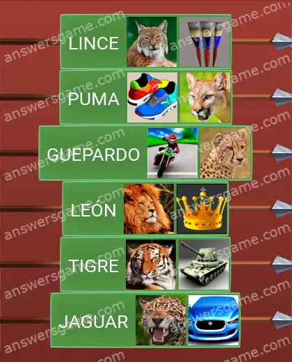 Respuestas al juego Word Logic Castillo 1 Familia felina