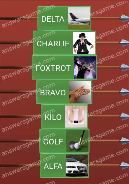 Respuestas al juego Word Logic Castillo 2 Yankee, aquí Tango