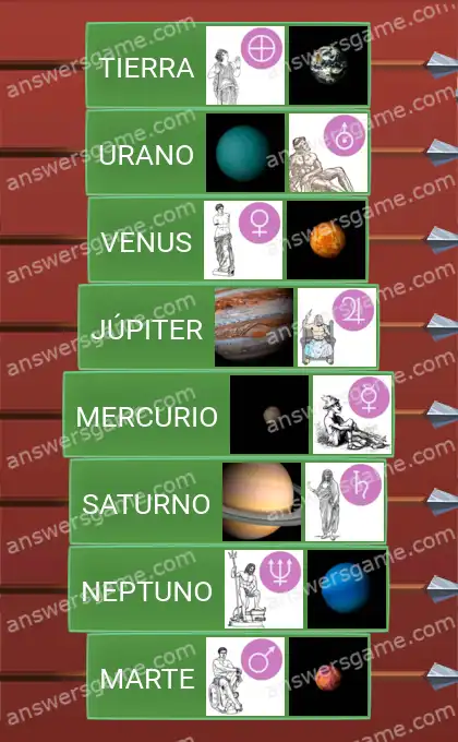 Respuestas al juego Word Logic Castillo 2 El sistema solar