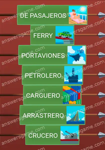 Respuestas al juego Word Logic Castillo 2 Viaje marítimo