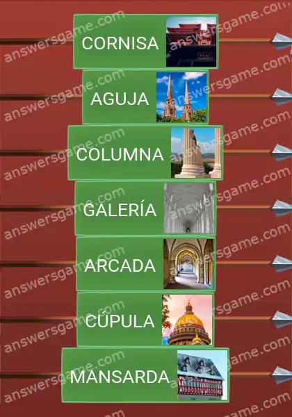 Respuestas al juego Word Logic Castillo 3 Arquitectura