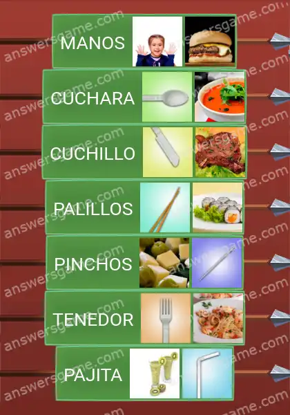 Respuestas al juego Word Logic Castillo 3 Cubiertos