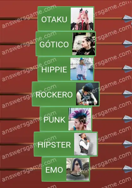 Respuestas al juego Word Logic Castillo 3 Subculturas