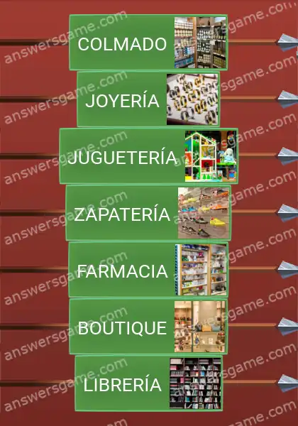 Respuestas al juego Word Logic Castillo 3 El pequeño comercio