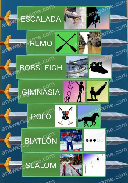 Respuestas al juego Word Logic Castillo 3 Deportes compuestos