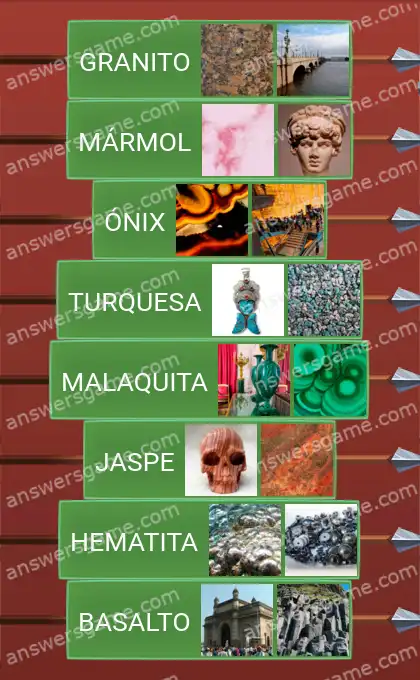 Respuestas al juego Word Logic Castillo 3 Mineralogía recreativa