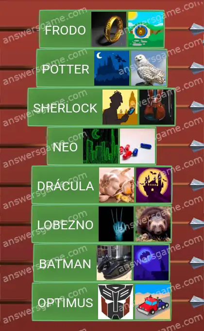 Respuestas al juego Word Logic Castillo 3 Héroes y antihéroes