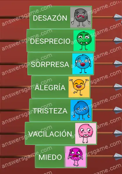 Respuestas al juego Word Logic Castillo 3 Estados de ánimo