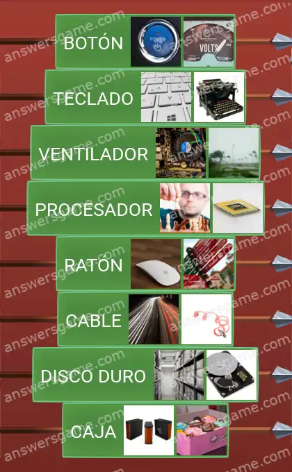 Respuestas al juego Word Logic Castillo 3 Dentro del PC