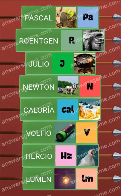 Respuestas al juego Word Logic Castillo 3 Unidades derivadas