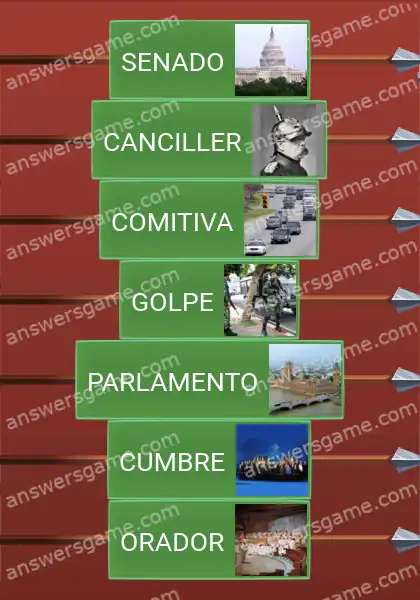 Respuestas al juego Word Logic Castillo 4 Alta política