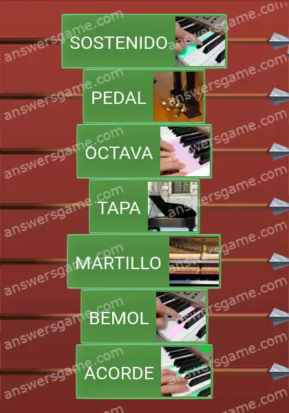 Respuestas al juego Word Logic Castillo 4 La ciencia del piano