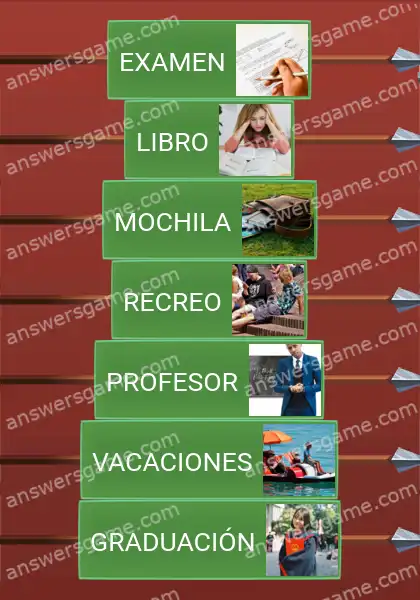 Respuestas al juego Word Logic Castillo 4 En el colegio